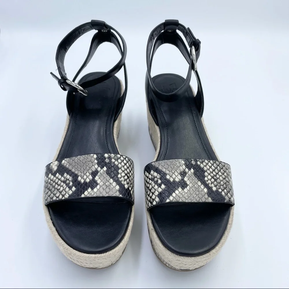 Marc Fisher LTD Gigli Platform Espadrille Leather Sandal